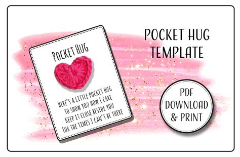 Pocket Hug Poem Template